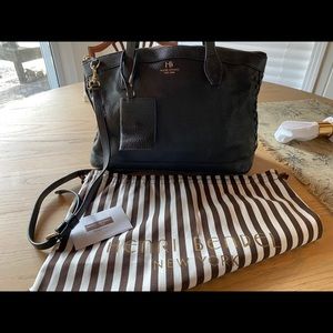 Henri Bendel black and gold bag perfect condition